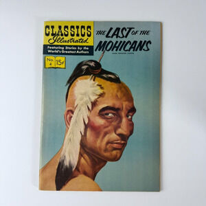 Vintage Comic The Last Of The Mohicans Classics Illustrated No 4 Pre 0ct 1947 67